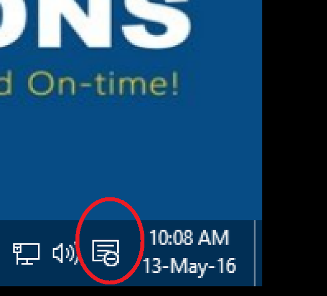 Notification tab